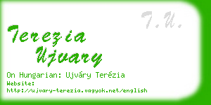 terezia ujvary business card